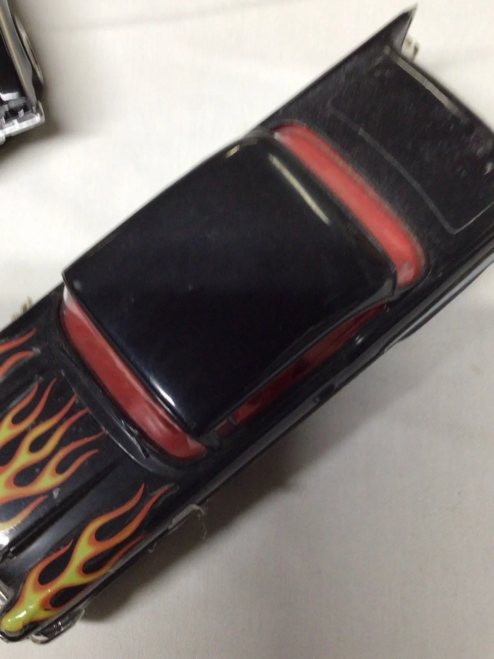 Die-Cast Black and Yellow Muscle Car Toy - Kids Vehicles
